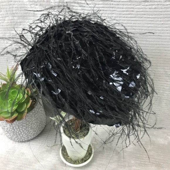 Styled by Coralie Vintage Womens Feather Hat - Picture 3 of 8